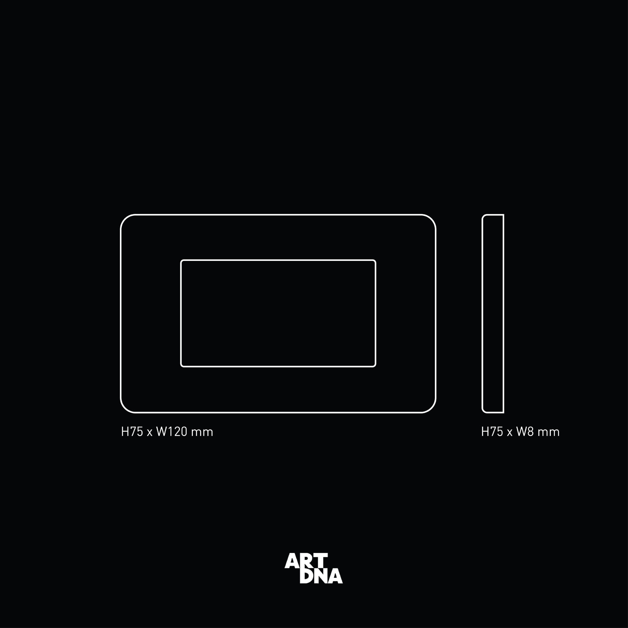 หน้ากาก 2 ช่อง ART DNA ขนาด 2X4 สีทอง